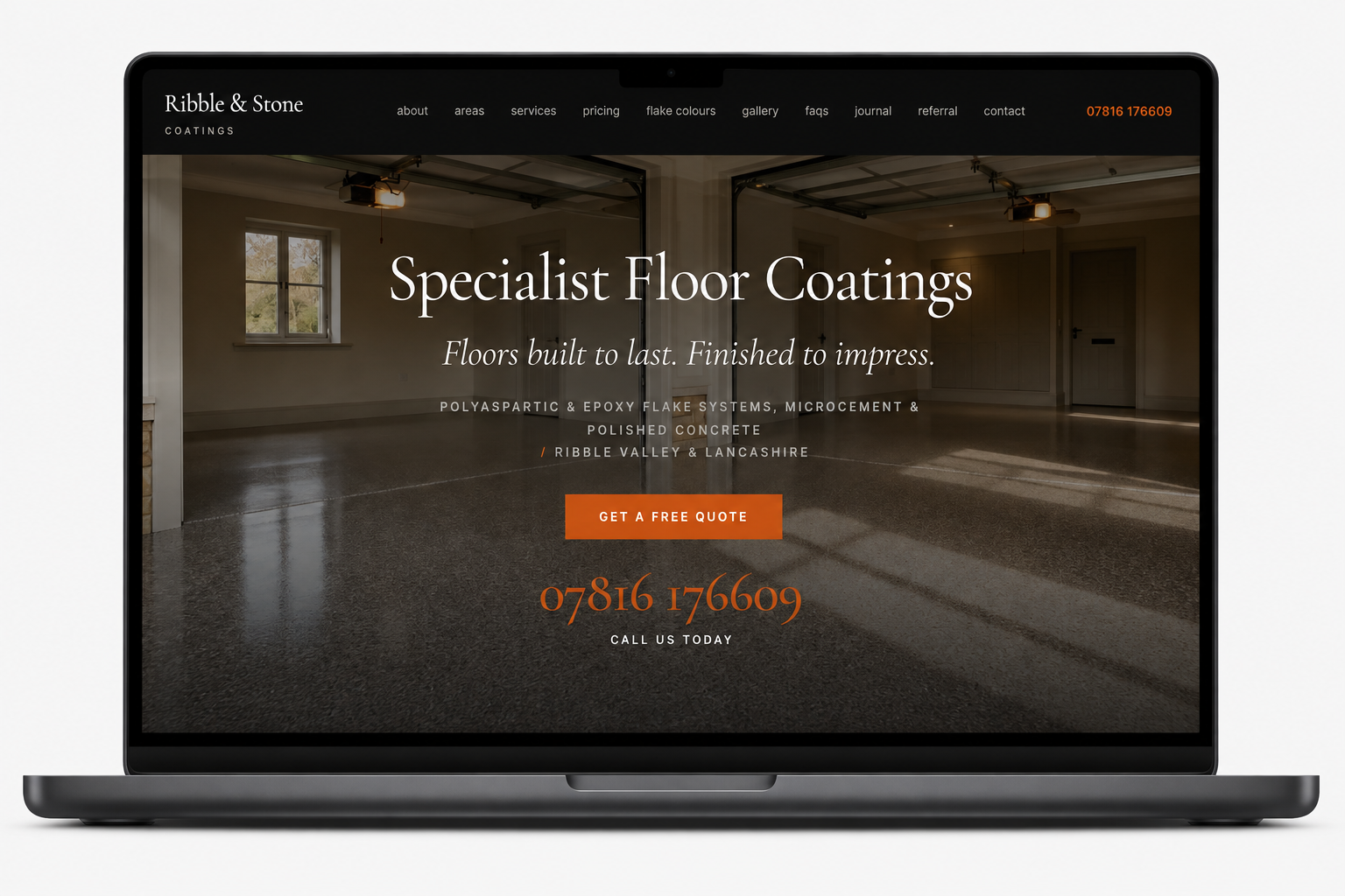 Ribble and Stone Coatings website development