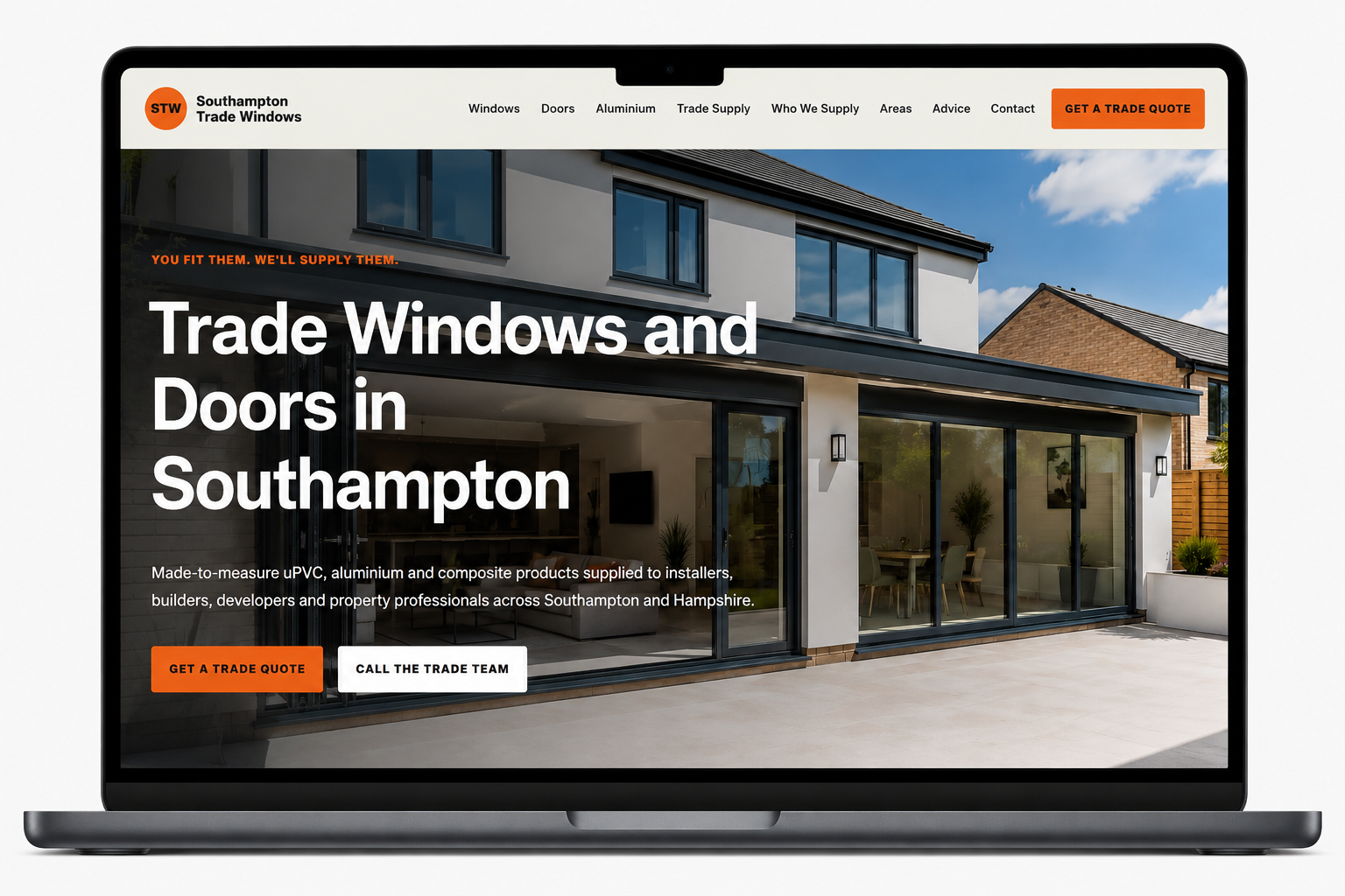 Southampton Trade Windows website